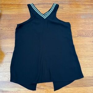 Express Black and White Sailor Collar Tank Top